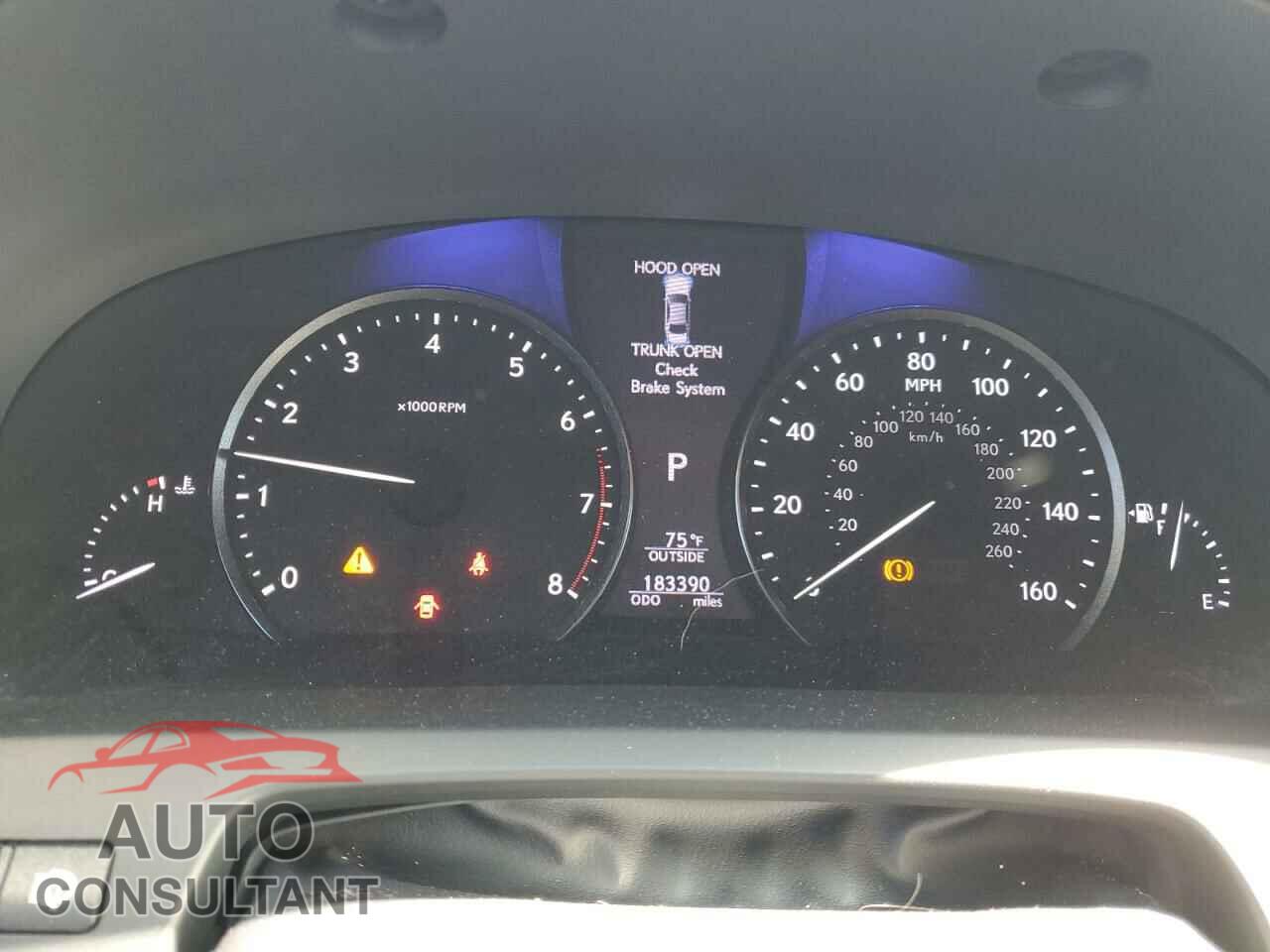 LEXUS LS460 2013 - JTHBL5EF0D5120480