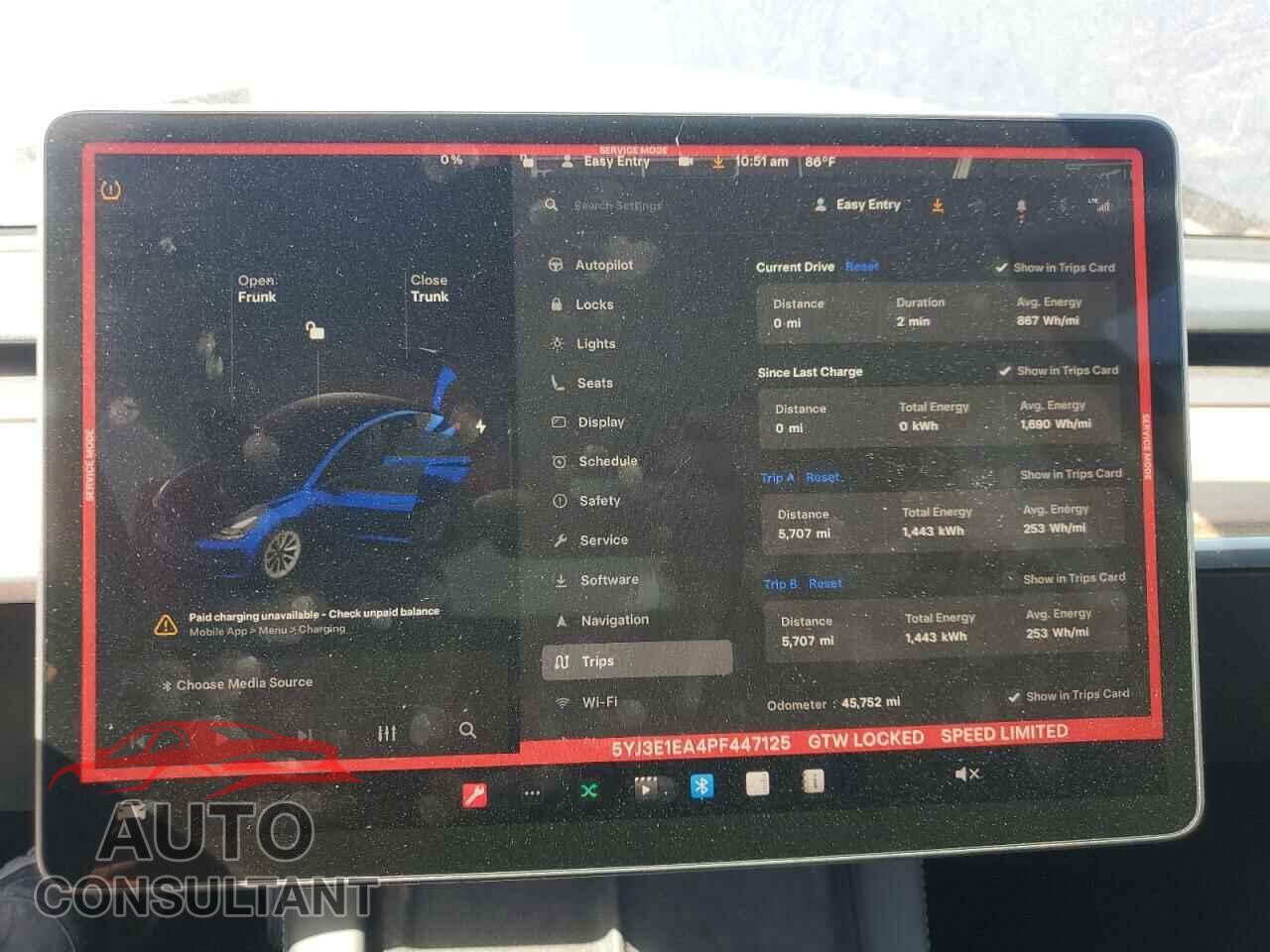 TESLA MODEL 3 2023 - 5YJ3E1EA4PF447125