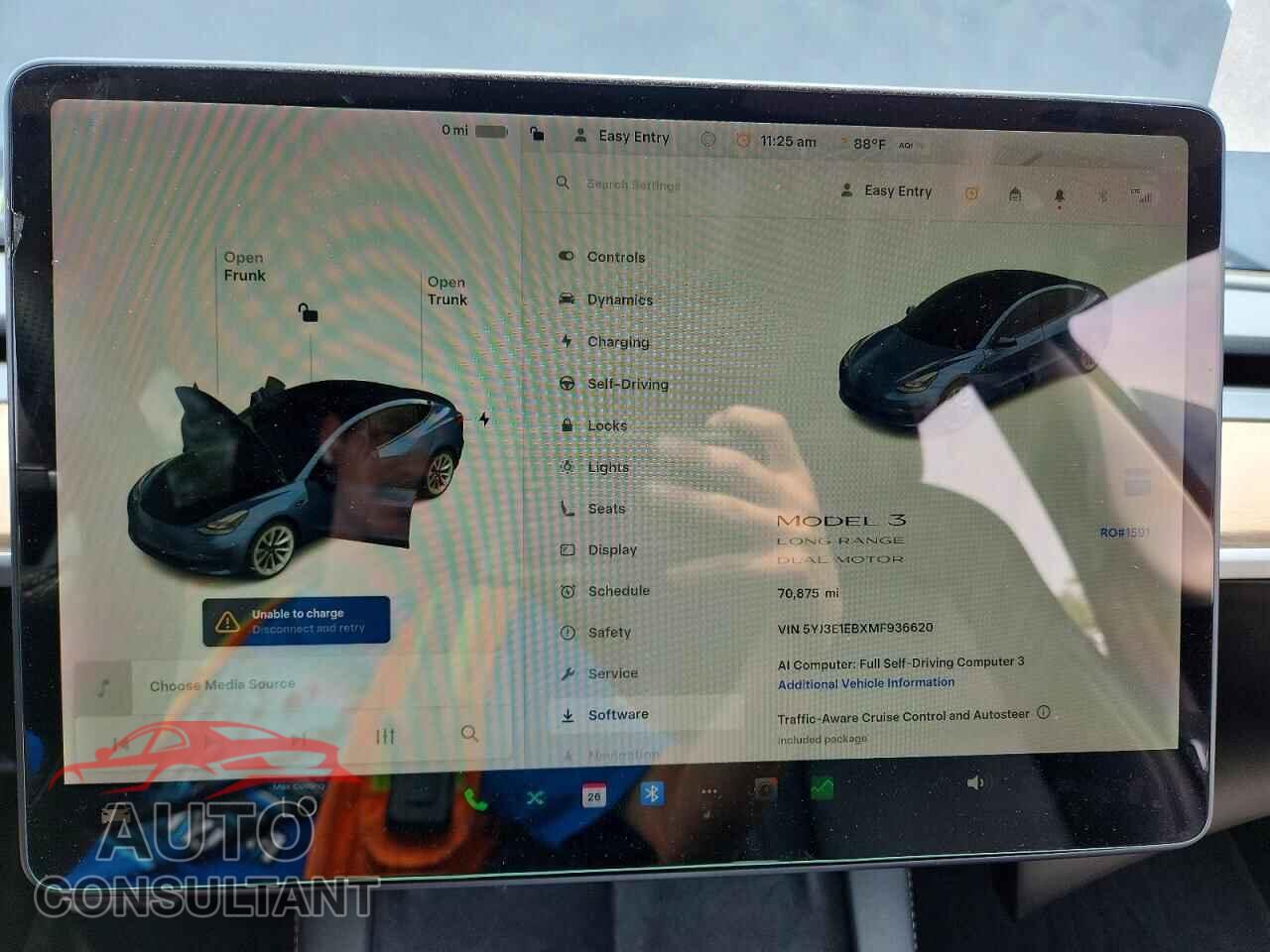 TESLA MODEL 3 2021 - 5YJ3E1EBXMF936620