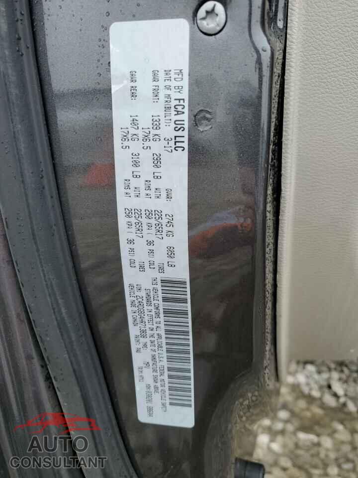 DODGE CARAVAN 2017 - 2C4RDGBG4HR713838