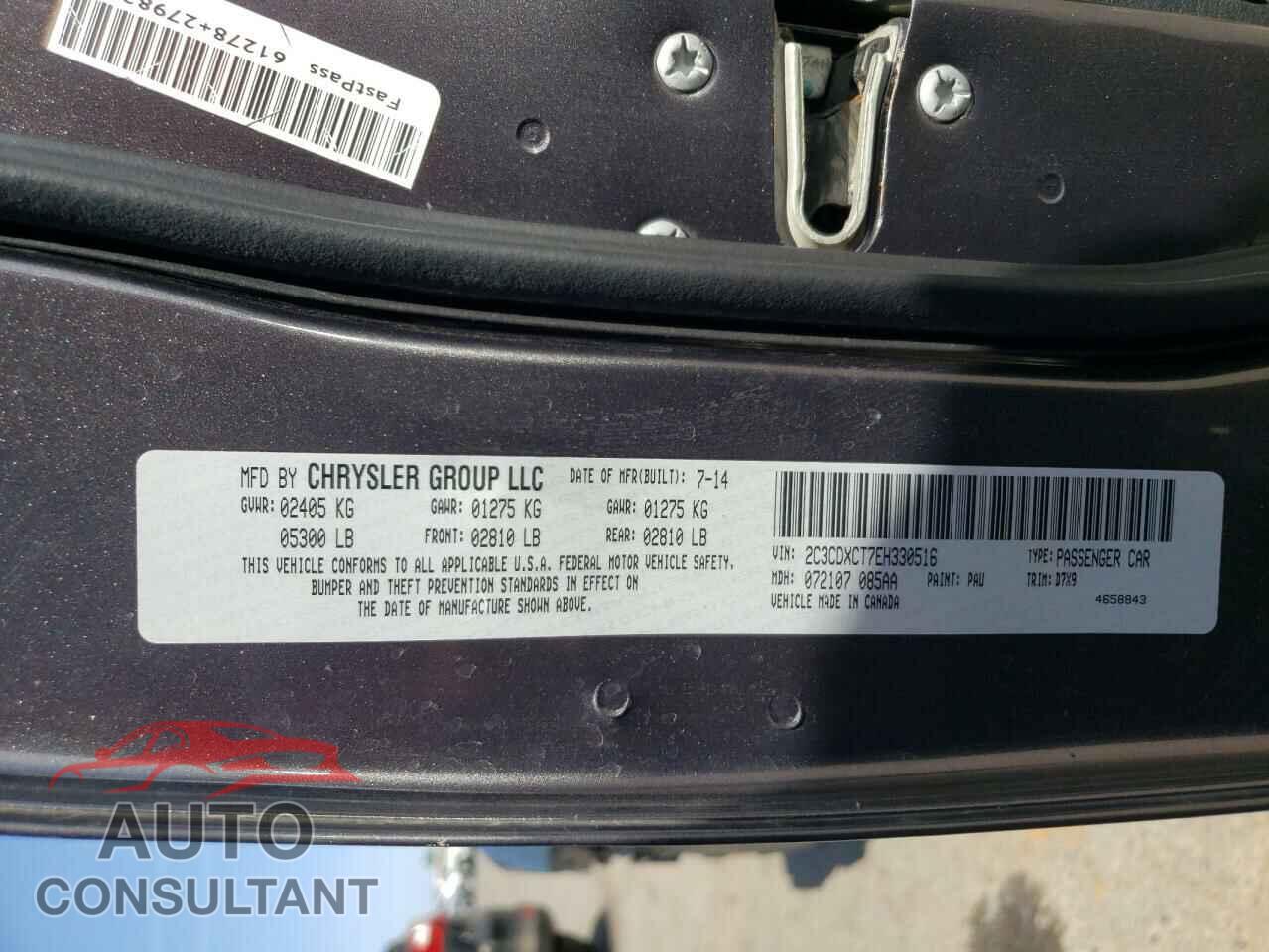 DODGE CHARGER 2014 - 2C3CDXCT7EH330516