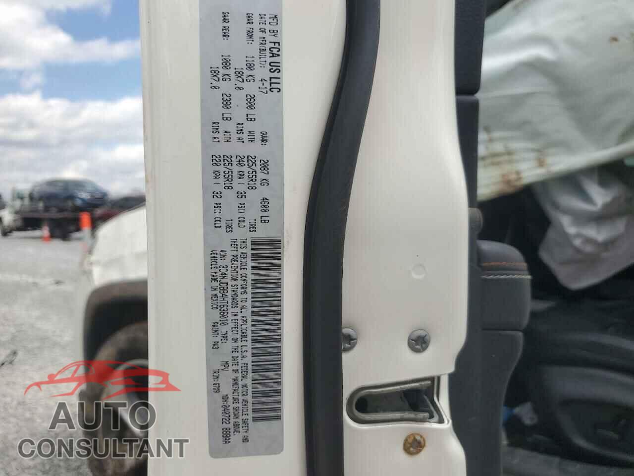 JEEP COMPASS 2017 - 3C4NJDBB4HT636010