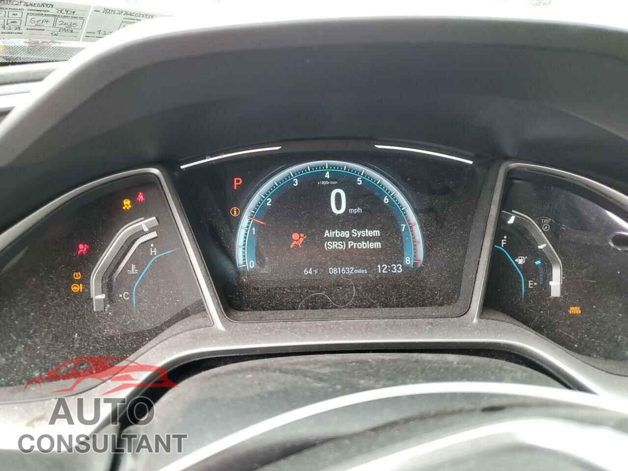 HONDA CIVIC 2017 - 19XFC2F76HE018474