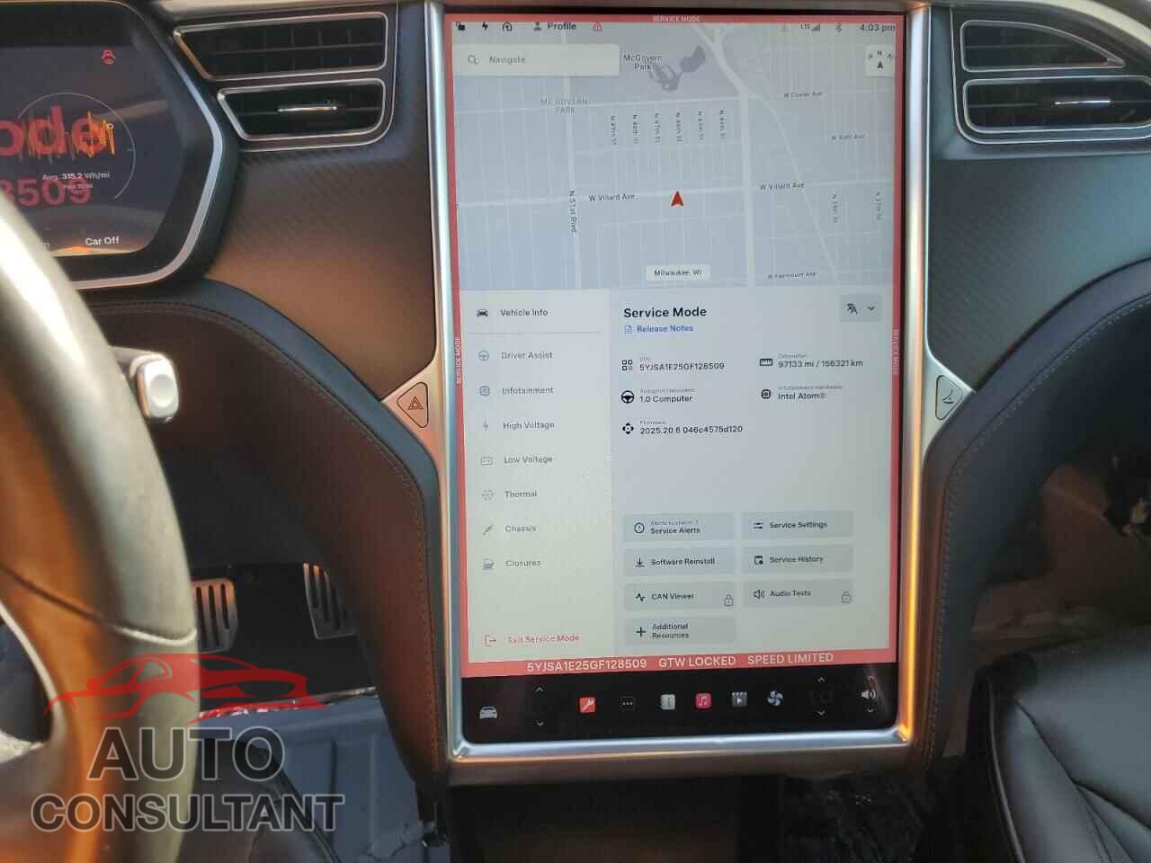 TESLA MODEL S 2016 - 5YJSA1E25GF128509