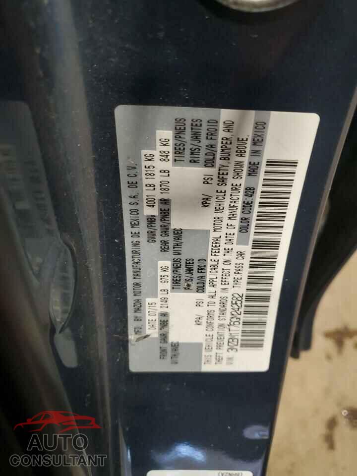 MAZDA 3 2016 - 3MZBM1T76GM242582
