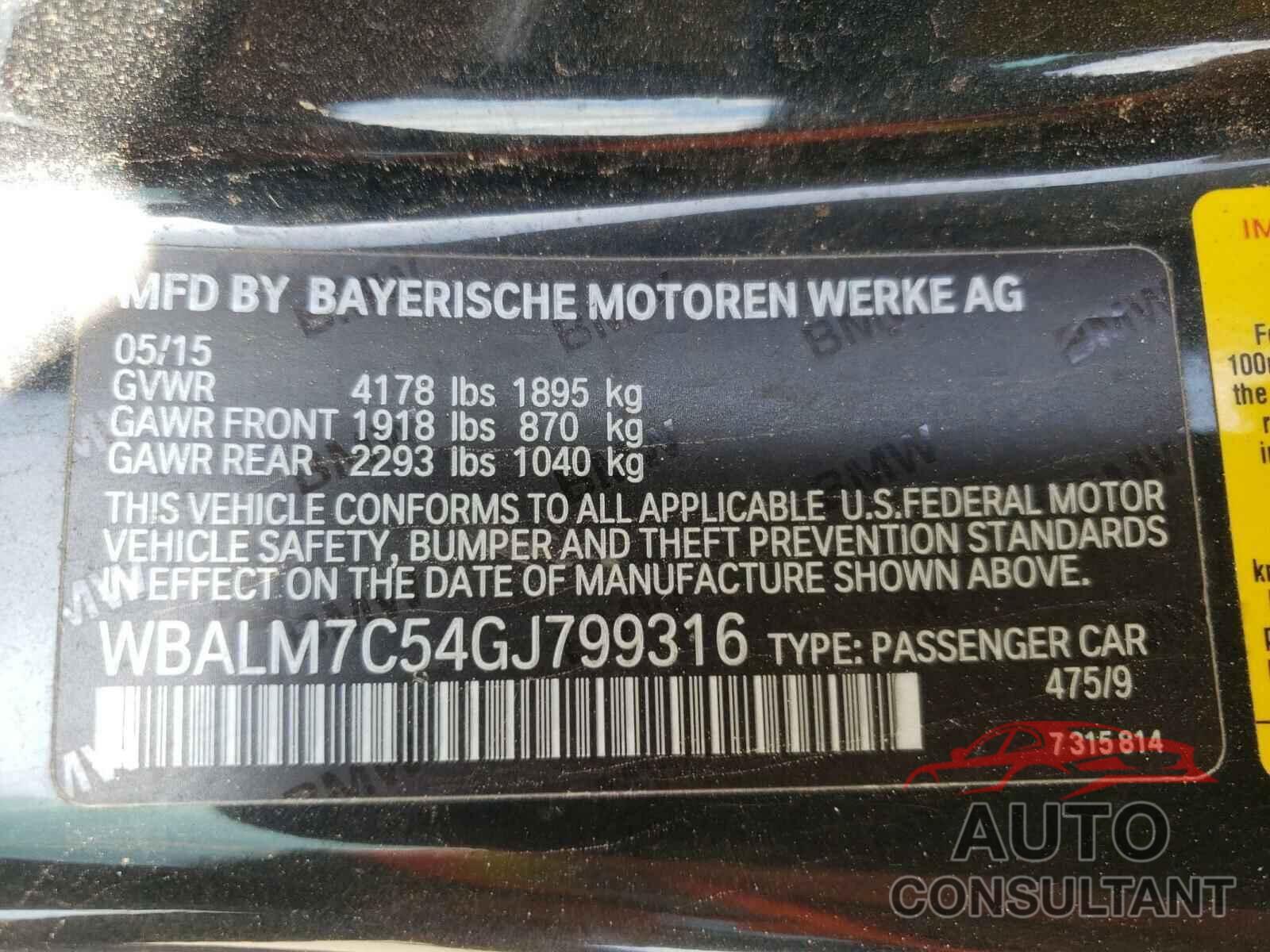 BMW Z4 2016 - WBALM7C54GJ799316
