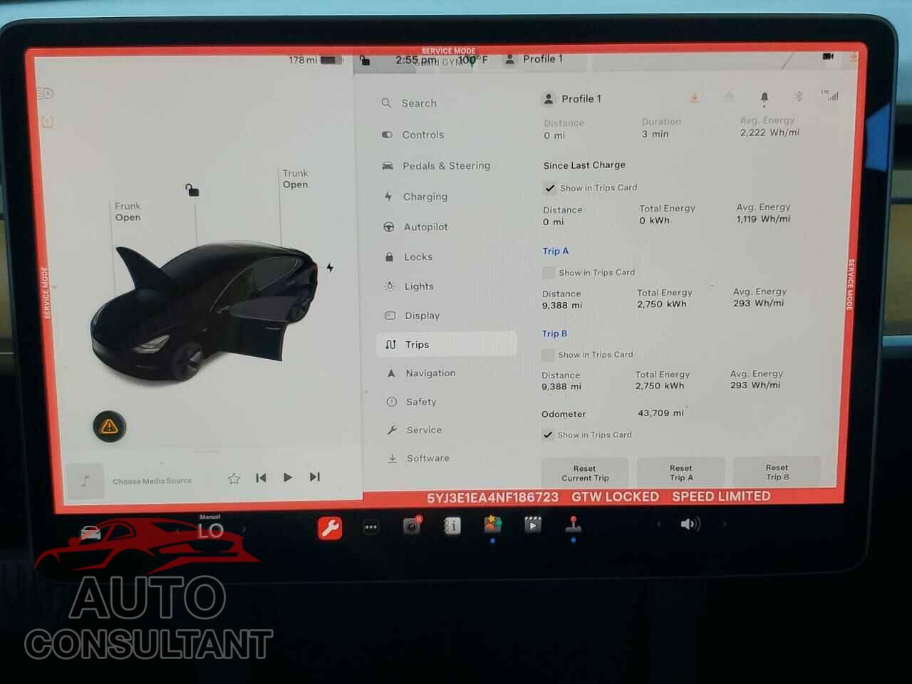 TESLA MODEL 3 2022 - 5YJ3E1EA4NF186723