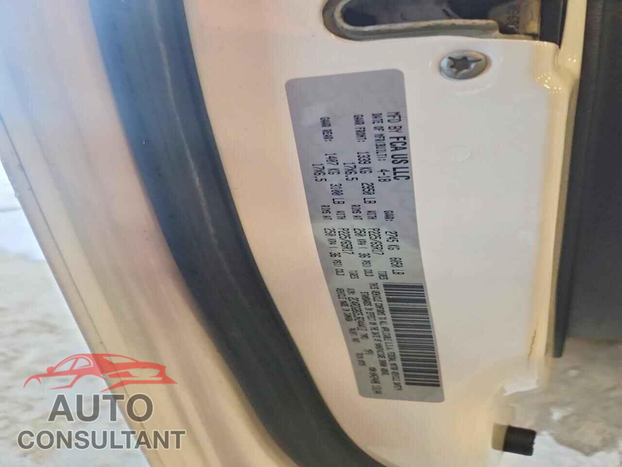 DODGE CARAVAN 2018 - 2C4RDGBG5JR244412