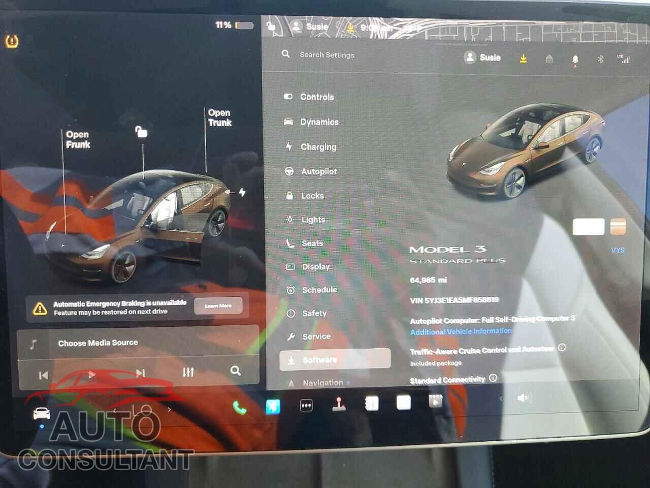 TESLA MODEL 3 2021 - 5YJ3E1EA5MF858819