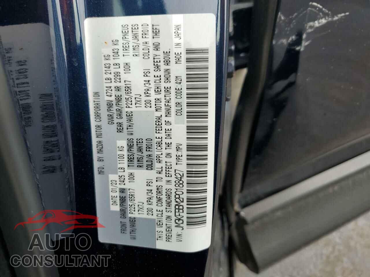 MAZDA CX-5 SELEC 2023 - JM3KFBBM2P0188427