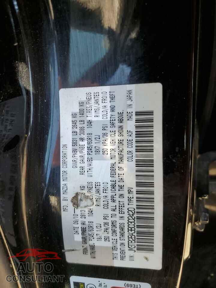 MAZDA CX-9 2011 - JM3TB2BA3B0302420