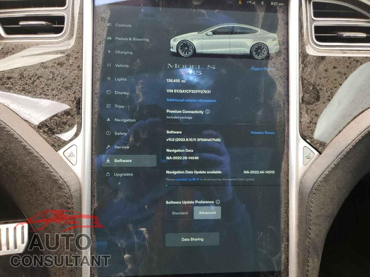 TESLA MODEL S 2013 - 5YJSA1CP3DFP27631