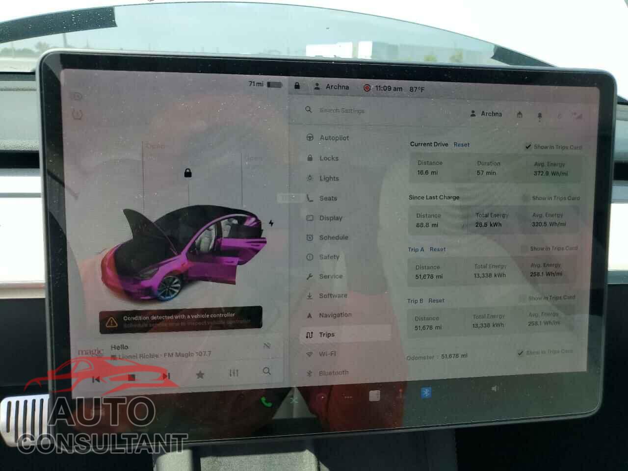 TESLA MODEL 3 2021 - 5YJ3E1EB7MF093184
