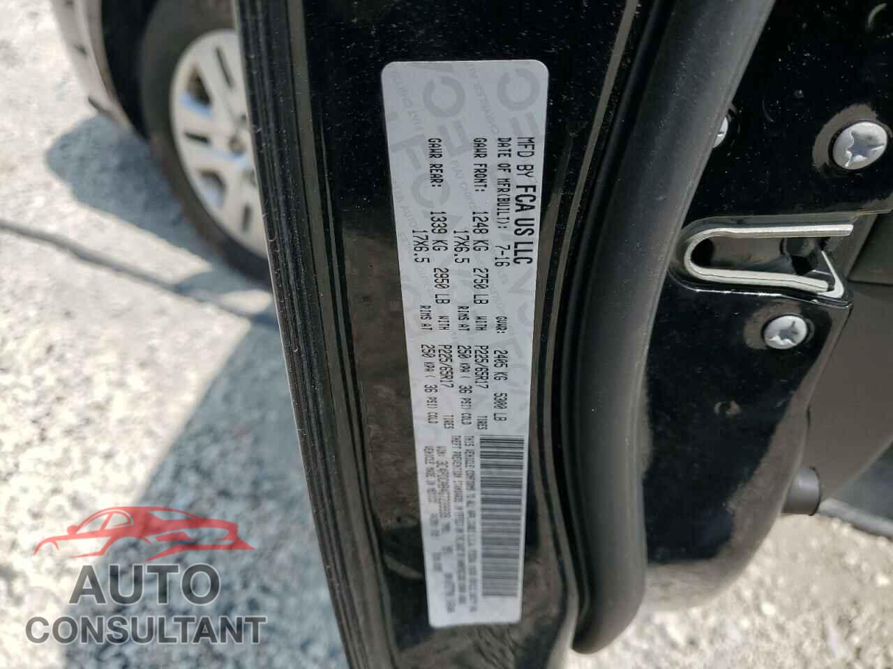 DODGE JOURNEY 2016 - 3C4PDCAB4GT239939