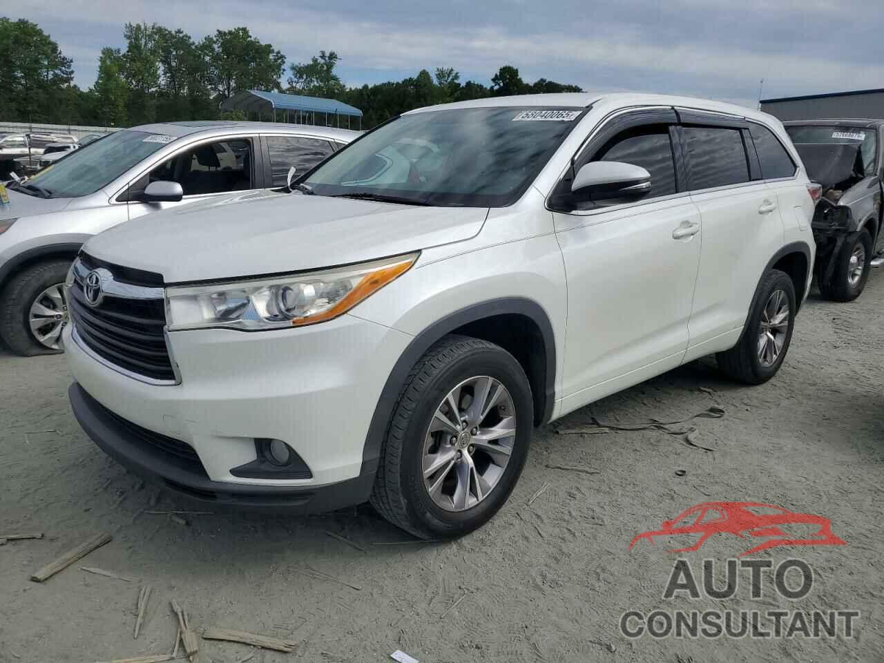 TOYOTA HIGHLANDER 2014 - 5TDZKRFH5ES005718