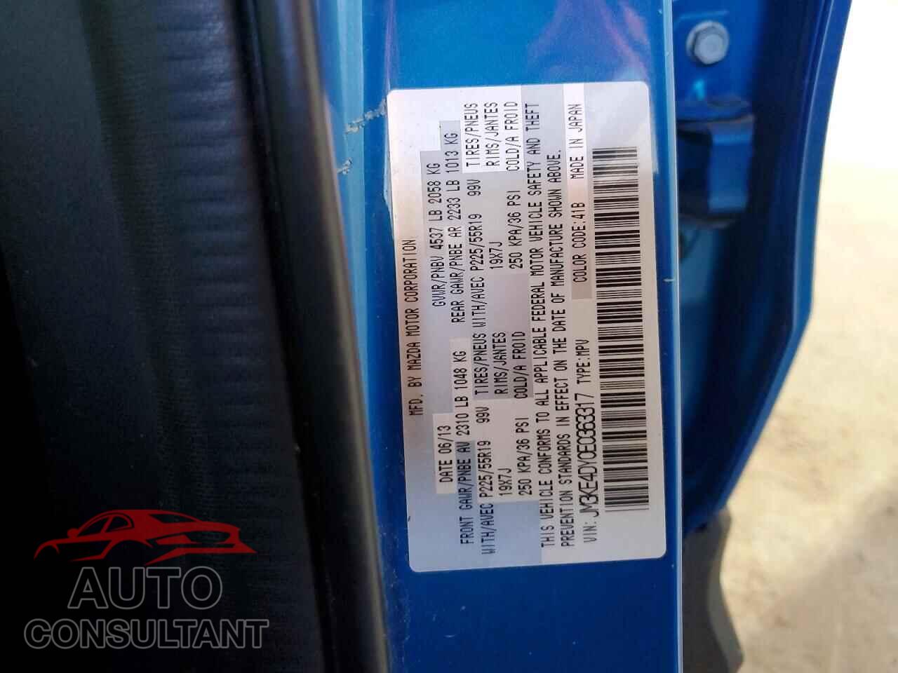 MAZDA CX-5 2014 - JM3KE4DY0E0363317