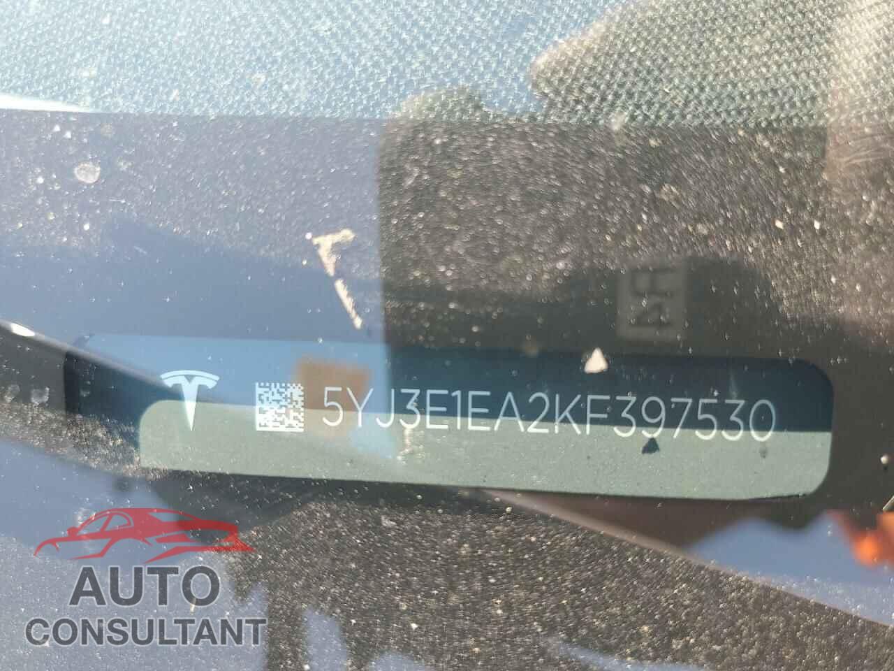 TESLA MODEL 3 2019 - 5YJ3E1EA2KF397530