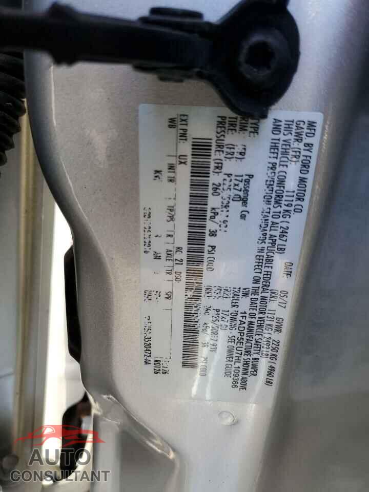 FORD CMAX 2017 - 1FADP5EU7HL109366