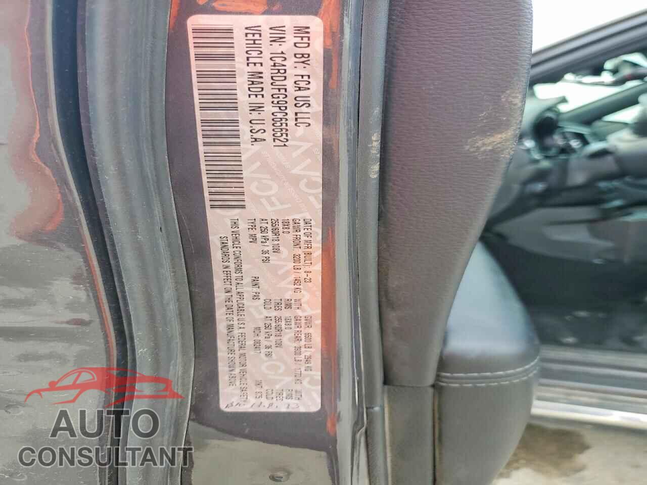 DODGE DURANGO 2023 - 1C4RDJFG9PC656521