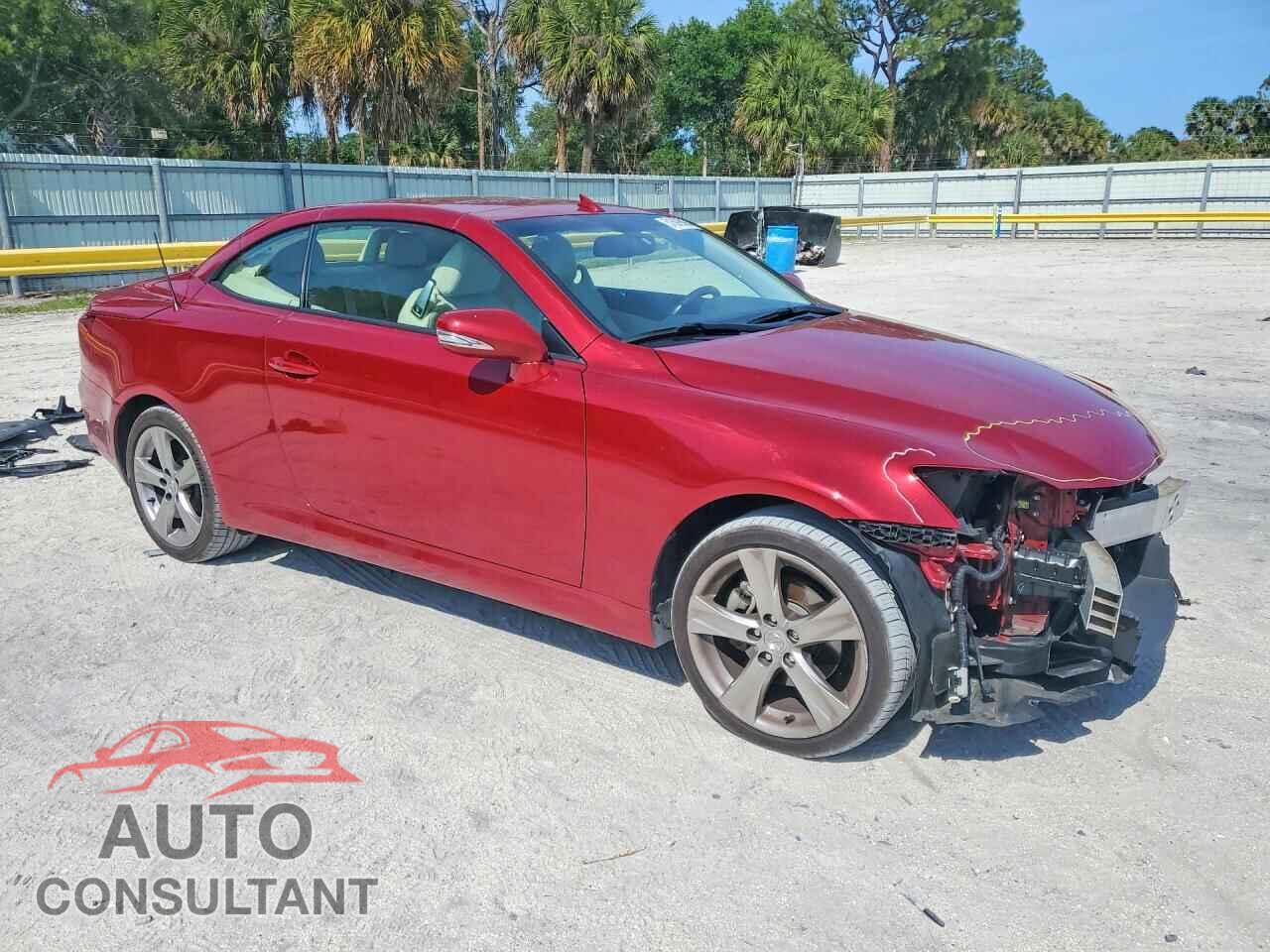 LEXUS IS 2012 - JTHFF2C20C2521826