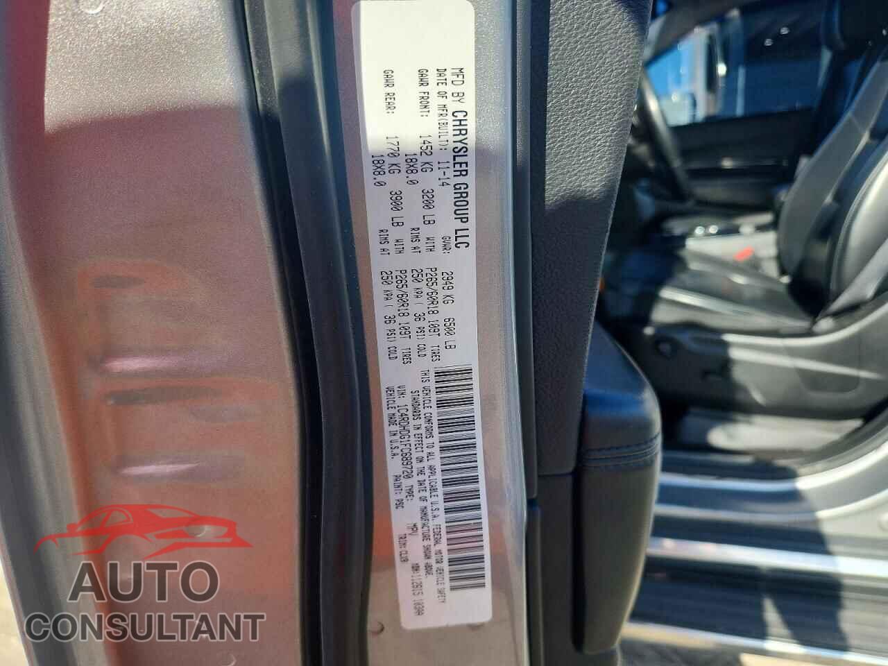 DODGE DURANGO 2015 - 1C4RDHDG1FC689720