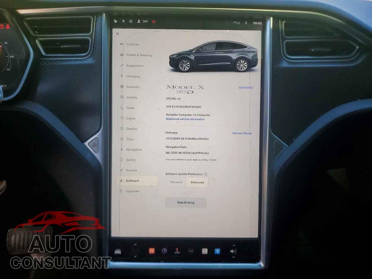 TESLA MODEL X 2016 - 5YJXCBE25GF016220