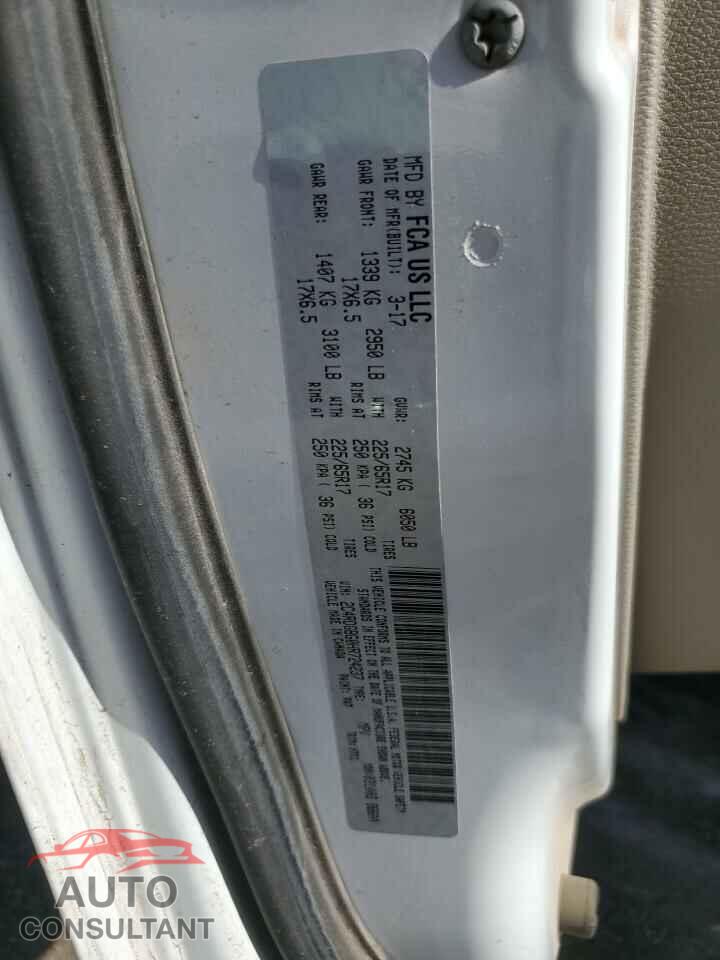 DODGE CARAVAN 2017 - 2C4RDGBG0HR724237