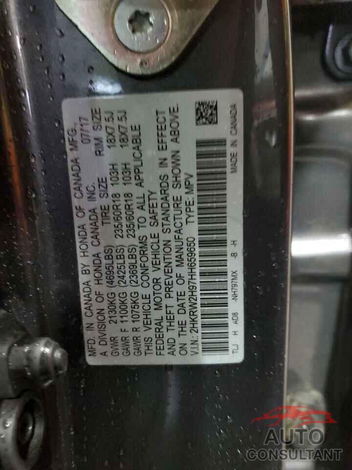 HONDA CRV 2017 - 2HKRW2H97HH659650