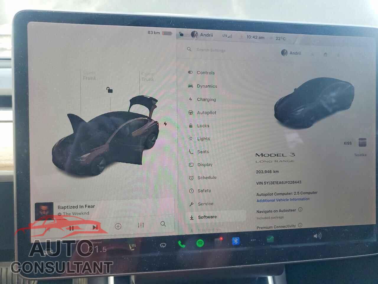 TESLA MODEL 3 2018 - 5YJ3E1EA6JF028443