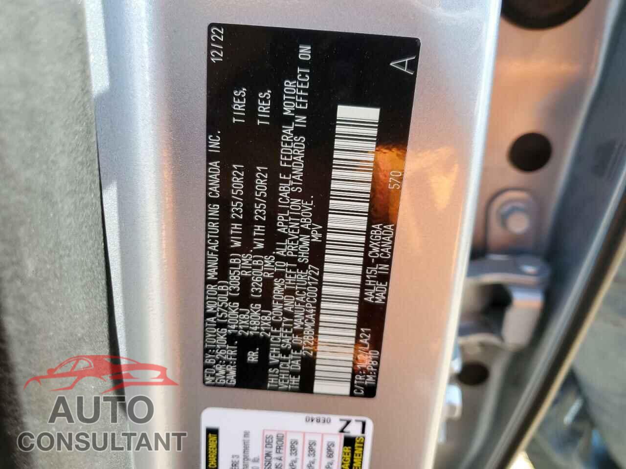 LEXUS RX 350H BA 2023 - 2T2BBMCA4PC001727