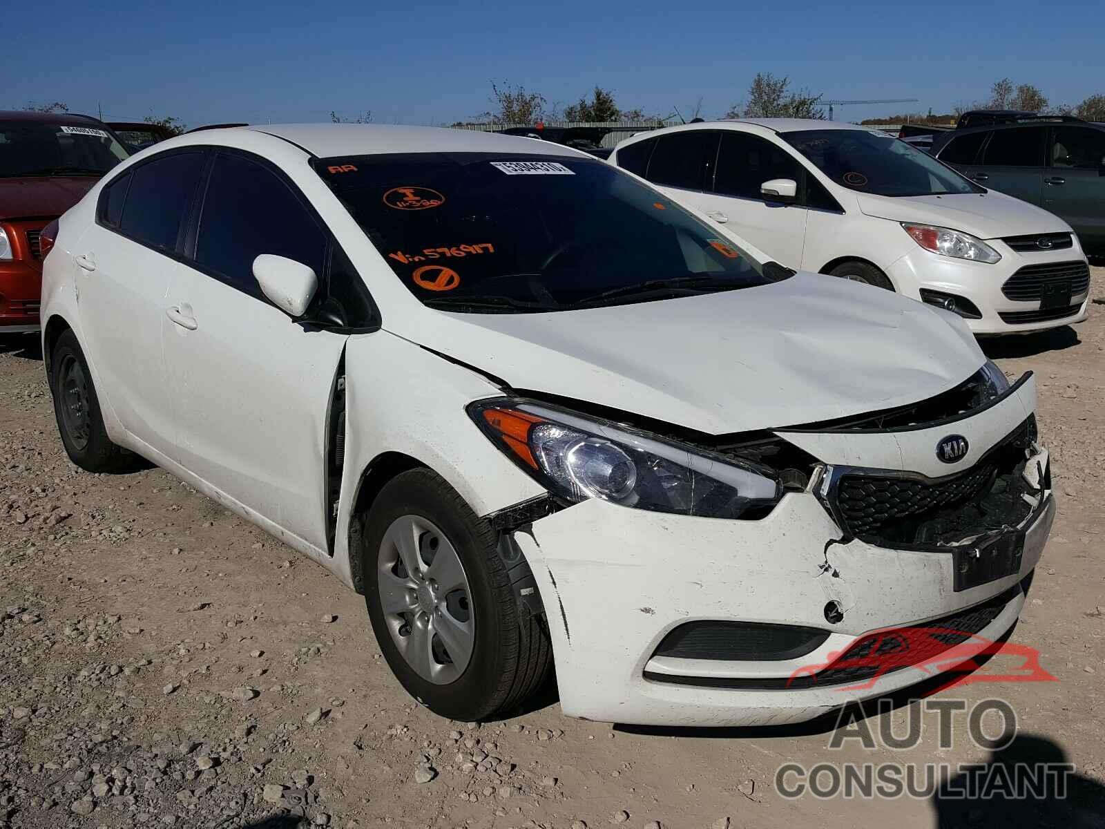 KIA FORTE 2016 - KNAFK4A63G5576917