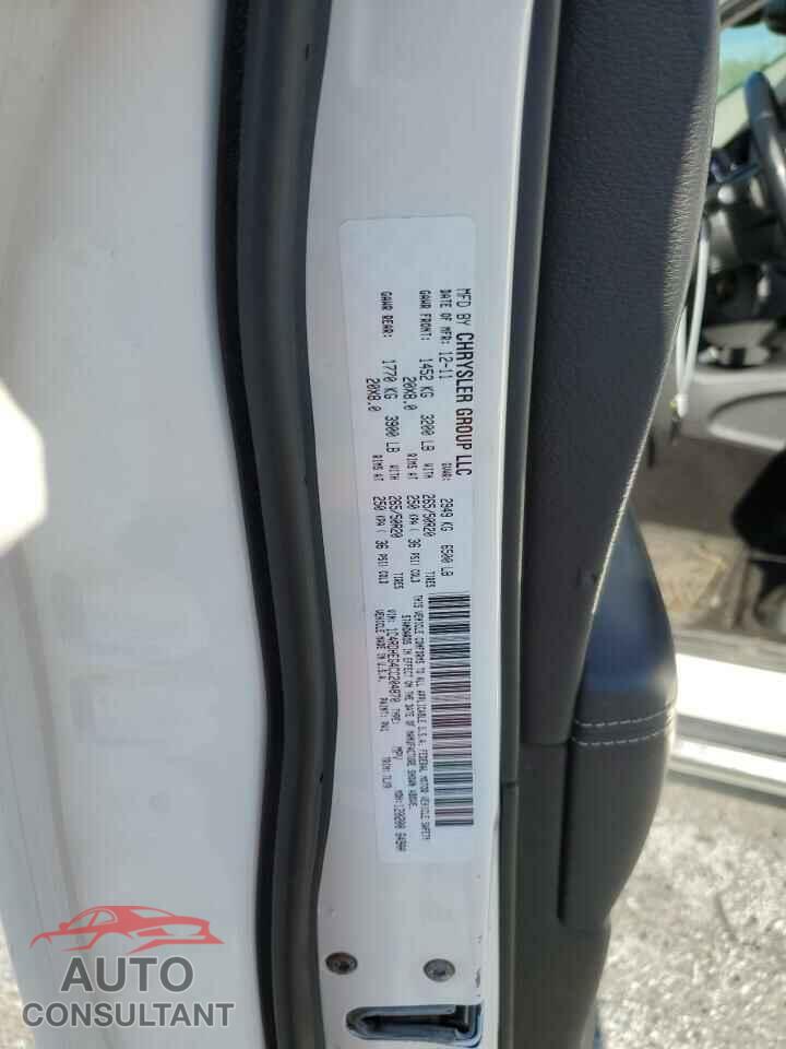 DODGE DURANGO 2012 - 1C4RDHEG4CC204870