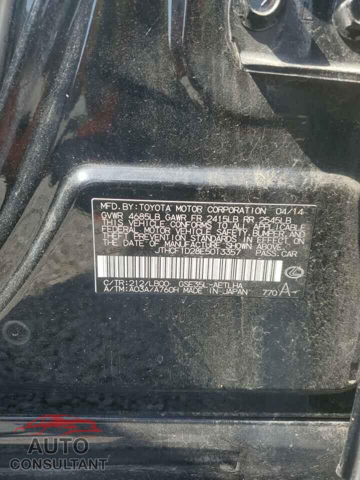 LEXUS IS 2014 - JTHCF1D28E5013357