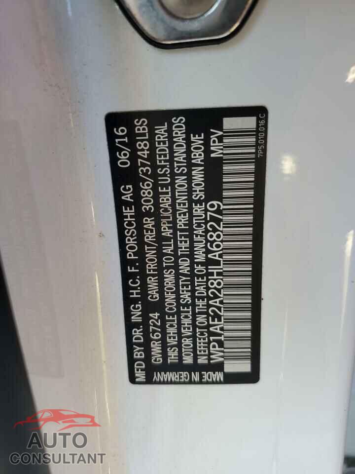 PORSCHE CAYENNE 2017 - WP1AE2A28HLA68279