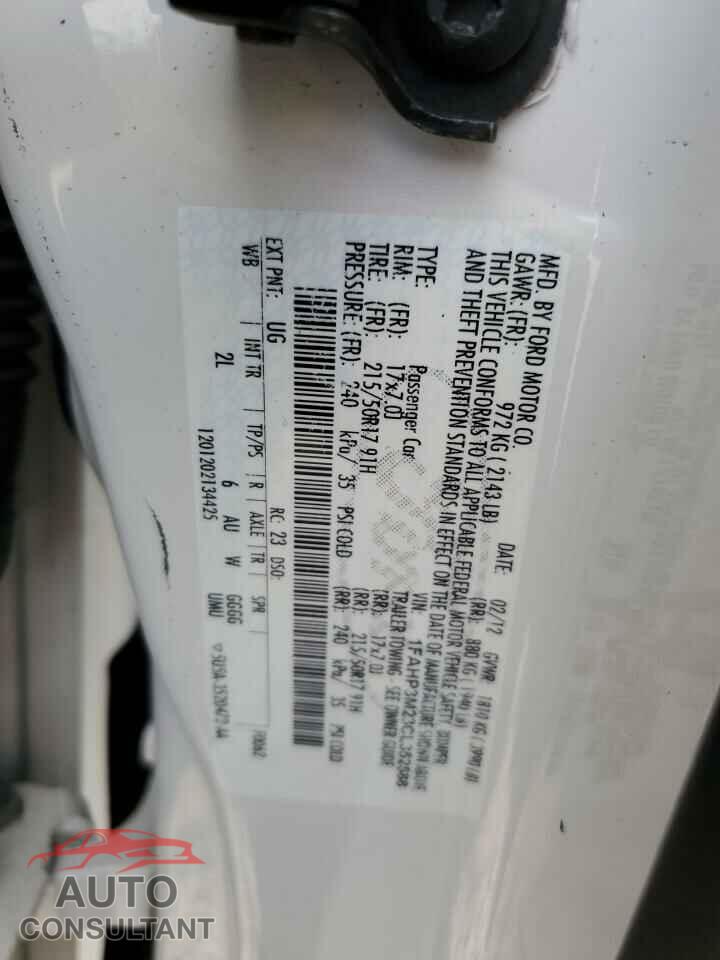 FORD FOCUS 2012 - 1FAHP3M23CL352588