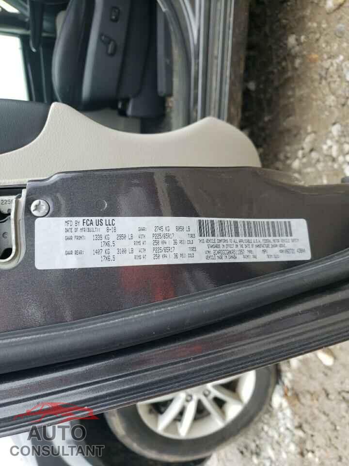 DODGE CARAVAN 2019 - 2C4RDGCG0KR511357