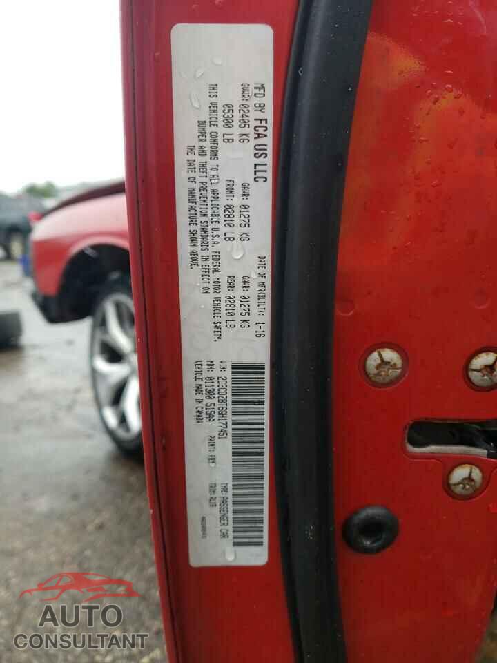 DODGE CHALLENGER 2016 - 2C3CDZBT6GH177451