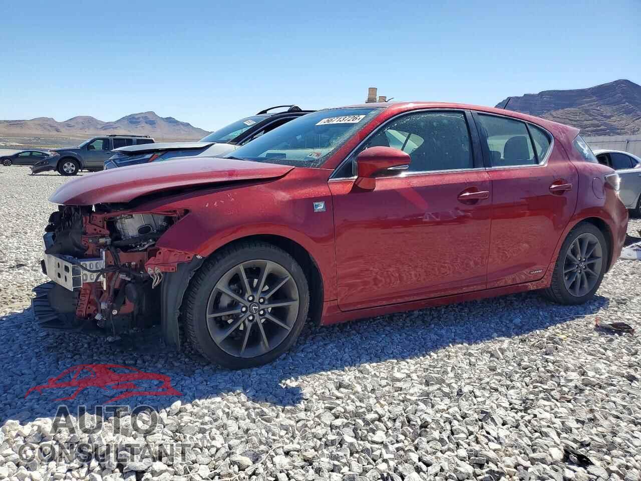 LEXUS CT 200 2013 - JTHKD5BH0D2152673