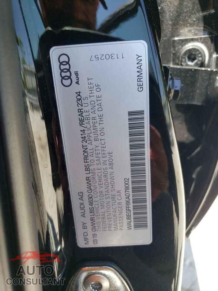 AUDI A3 2019 - WAUBEGFF6KA078002