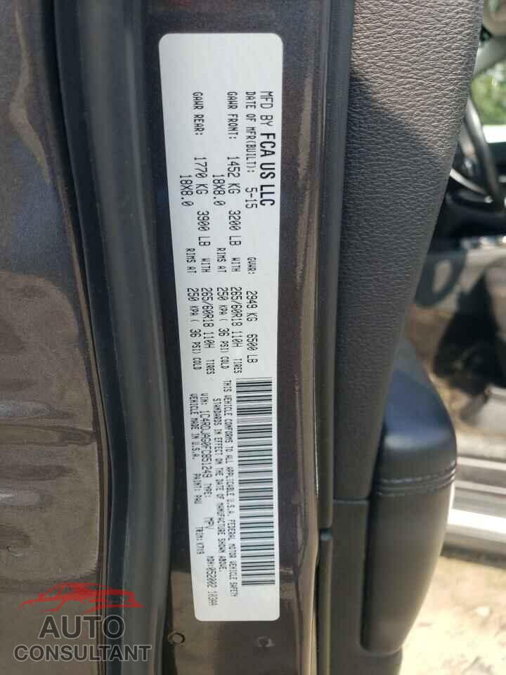 DODGE DURANGO 2015 - 1C4RDJAG0FC851249