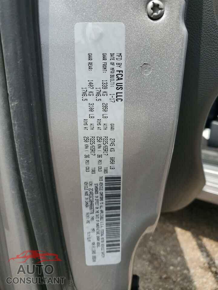 DODGE CARAVAN 2017 - 2C4RDGCG8HR666778