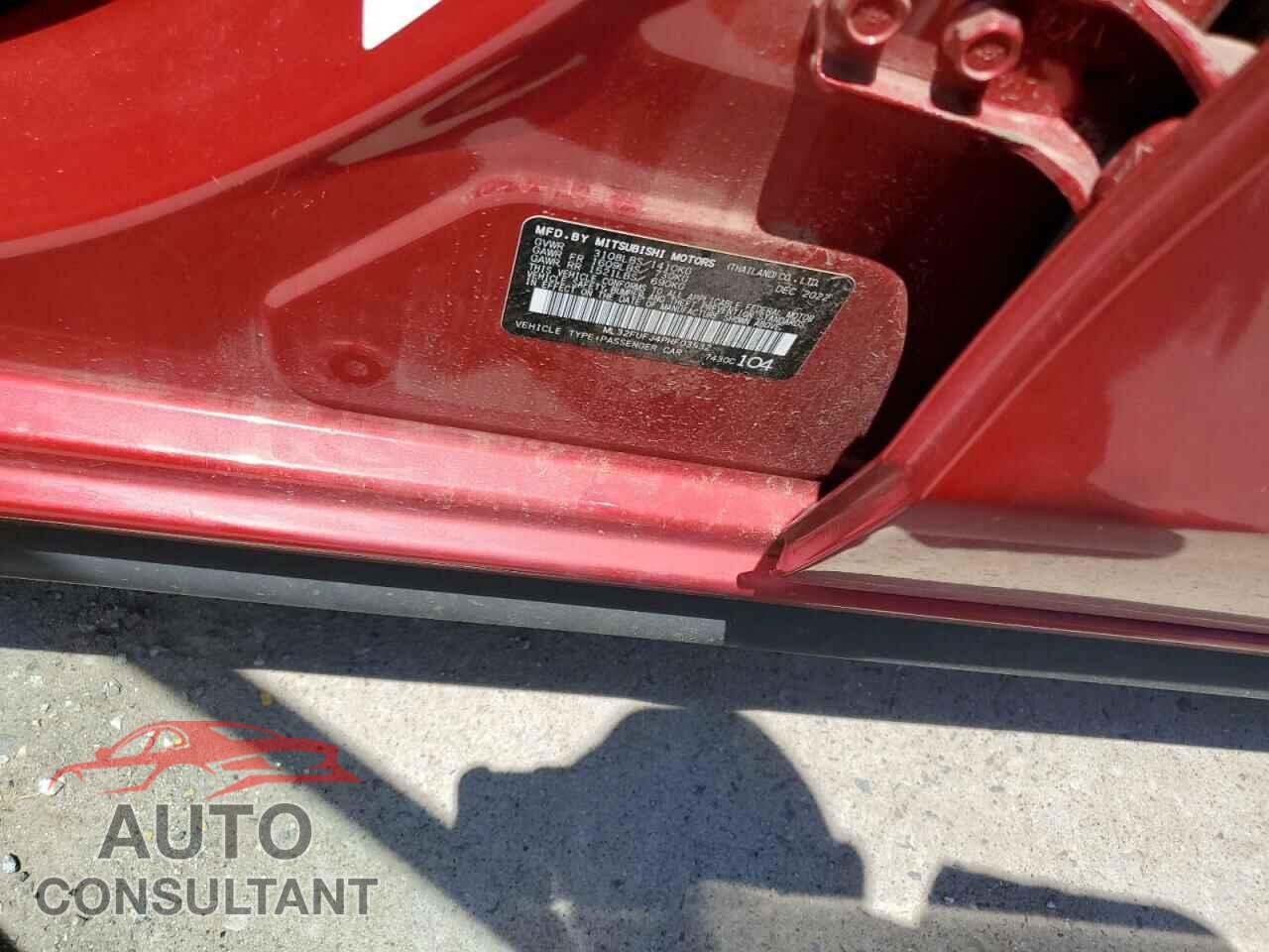 MITSUBISHI MIRAGE 2023 - ML32FUFJ4PHF03532