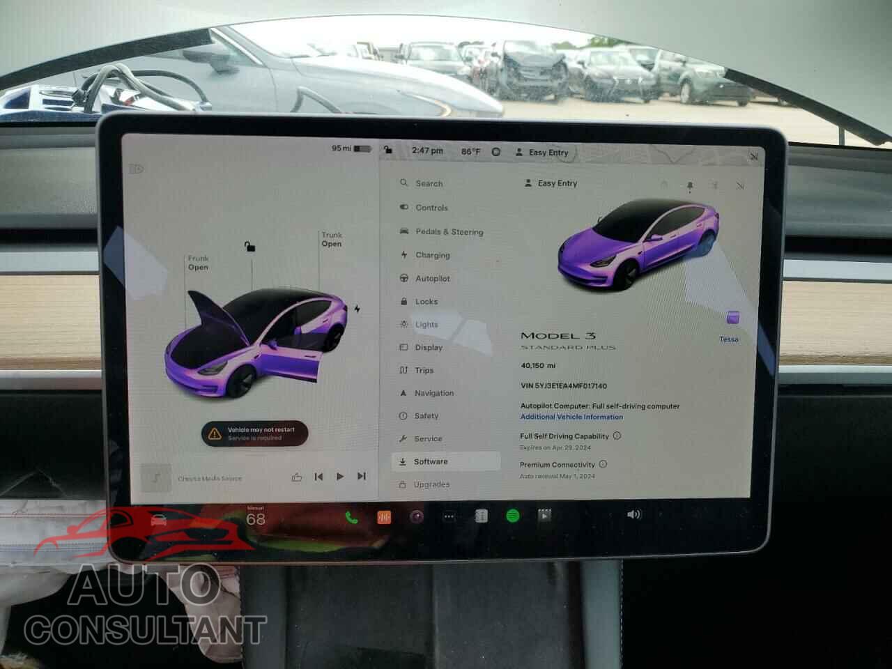 TESLA MODEL 3 2021 - 5YJ3E1EA4MF017140