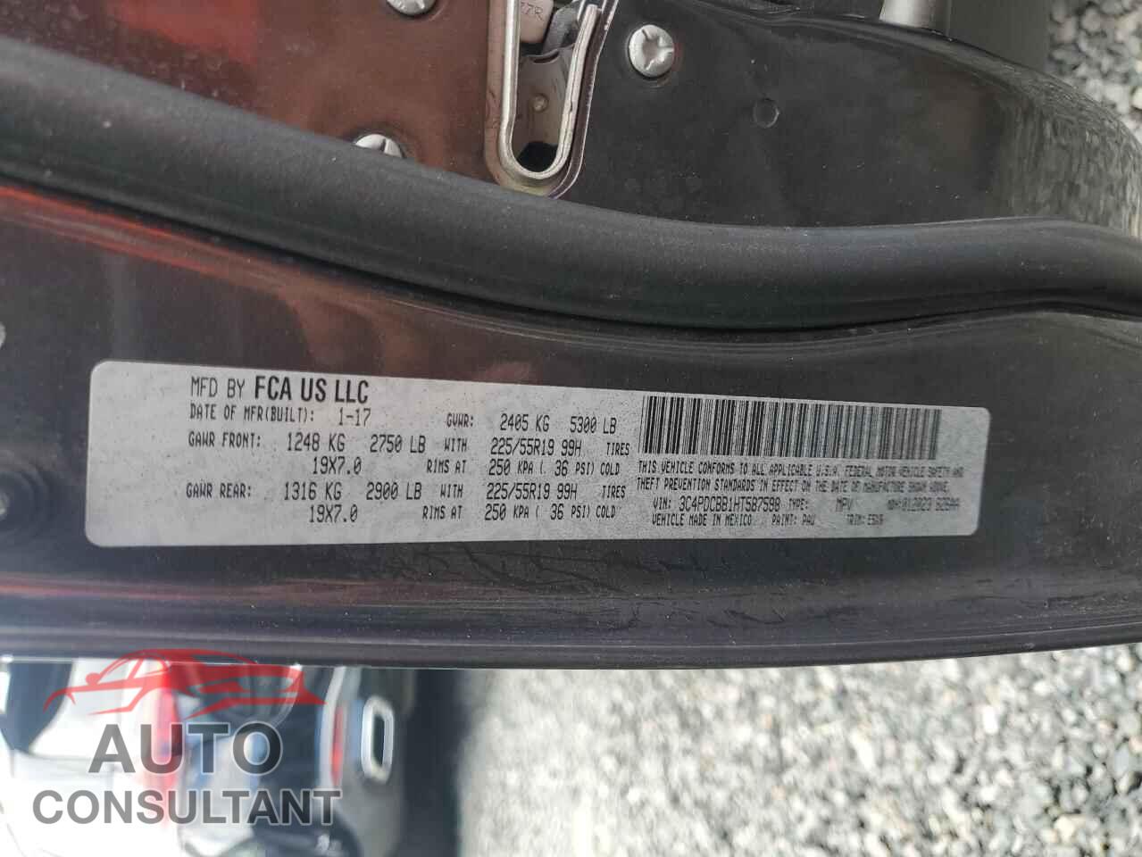 DODGE JOURNEY 2017 - 3C4PDCBB1HT587598
