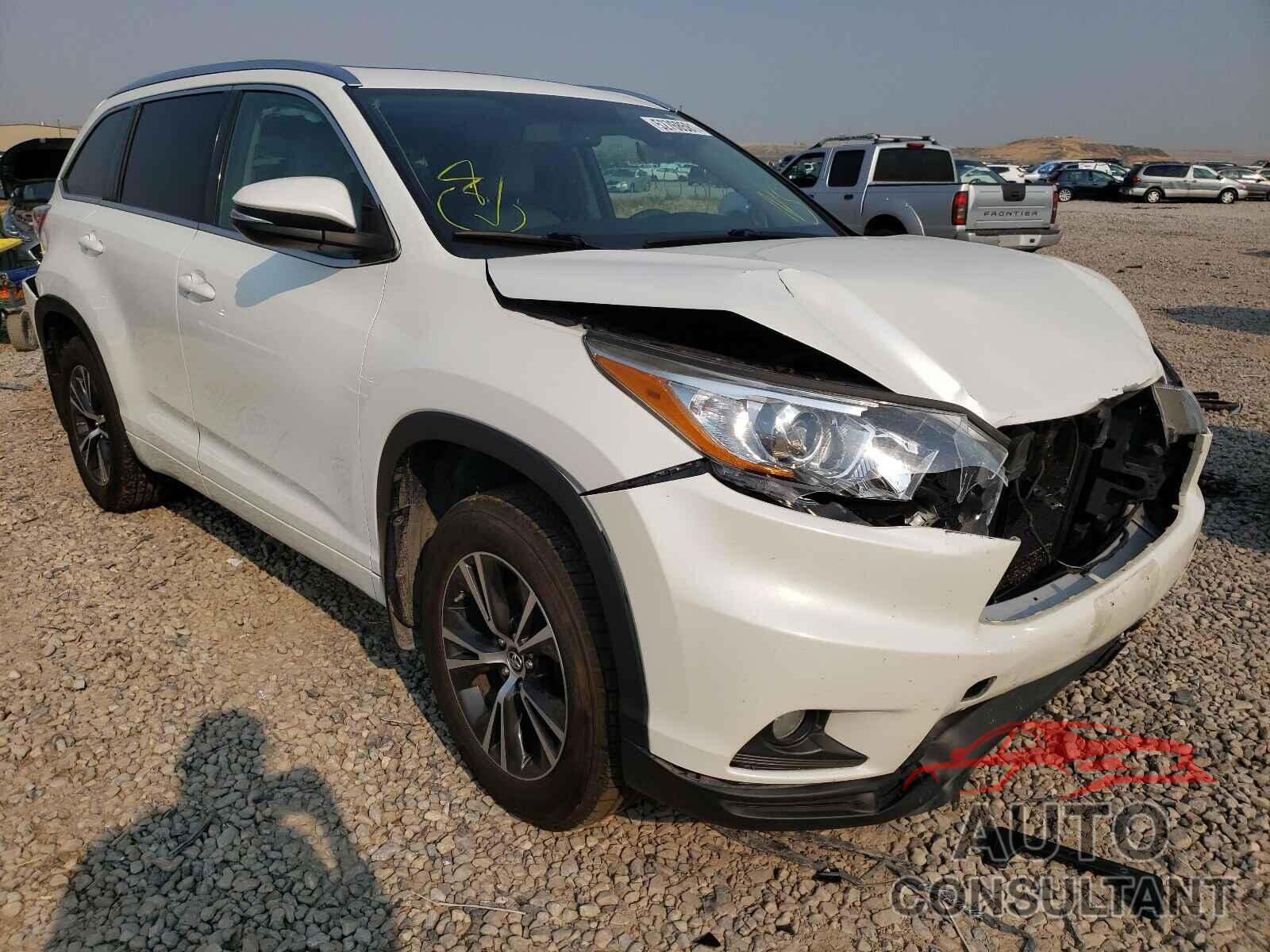 TOYOTA HIGHLANDER 2016 - 5TDJKRFH1GS311637