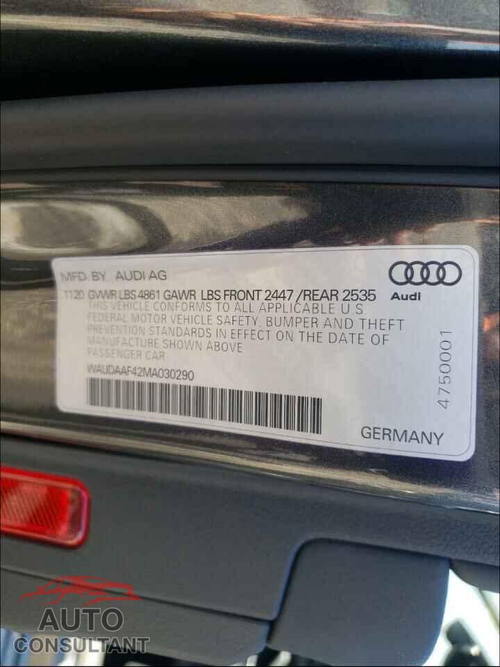 AUDI A4 2021 - WAUDAAF42MA030290