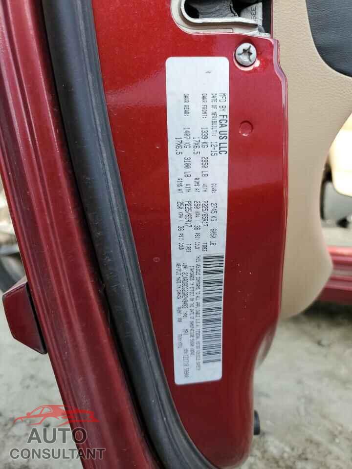 DODGE CARAVAN 2016 - 2C4RDGCG2GR249493