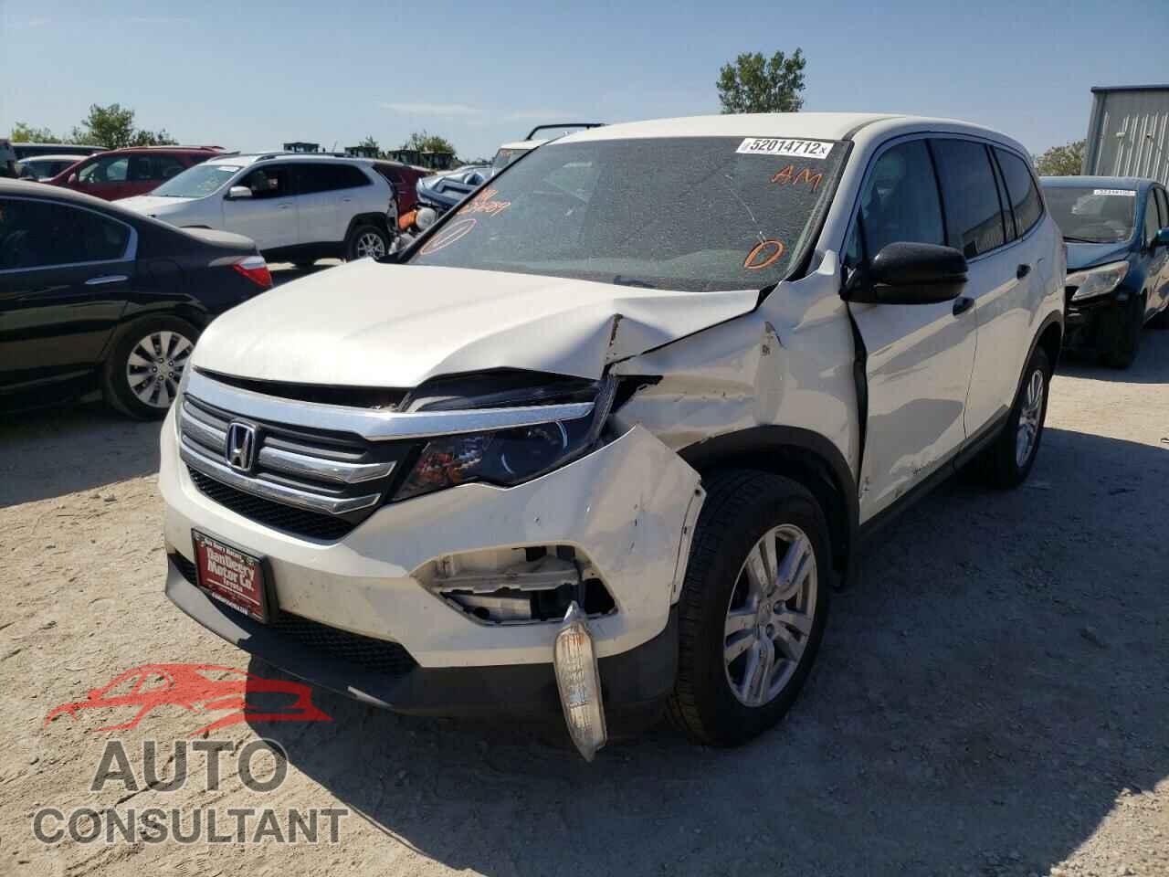HONDA PILOT 2017 - 5FNYF6H18HB029289