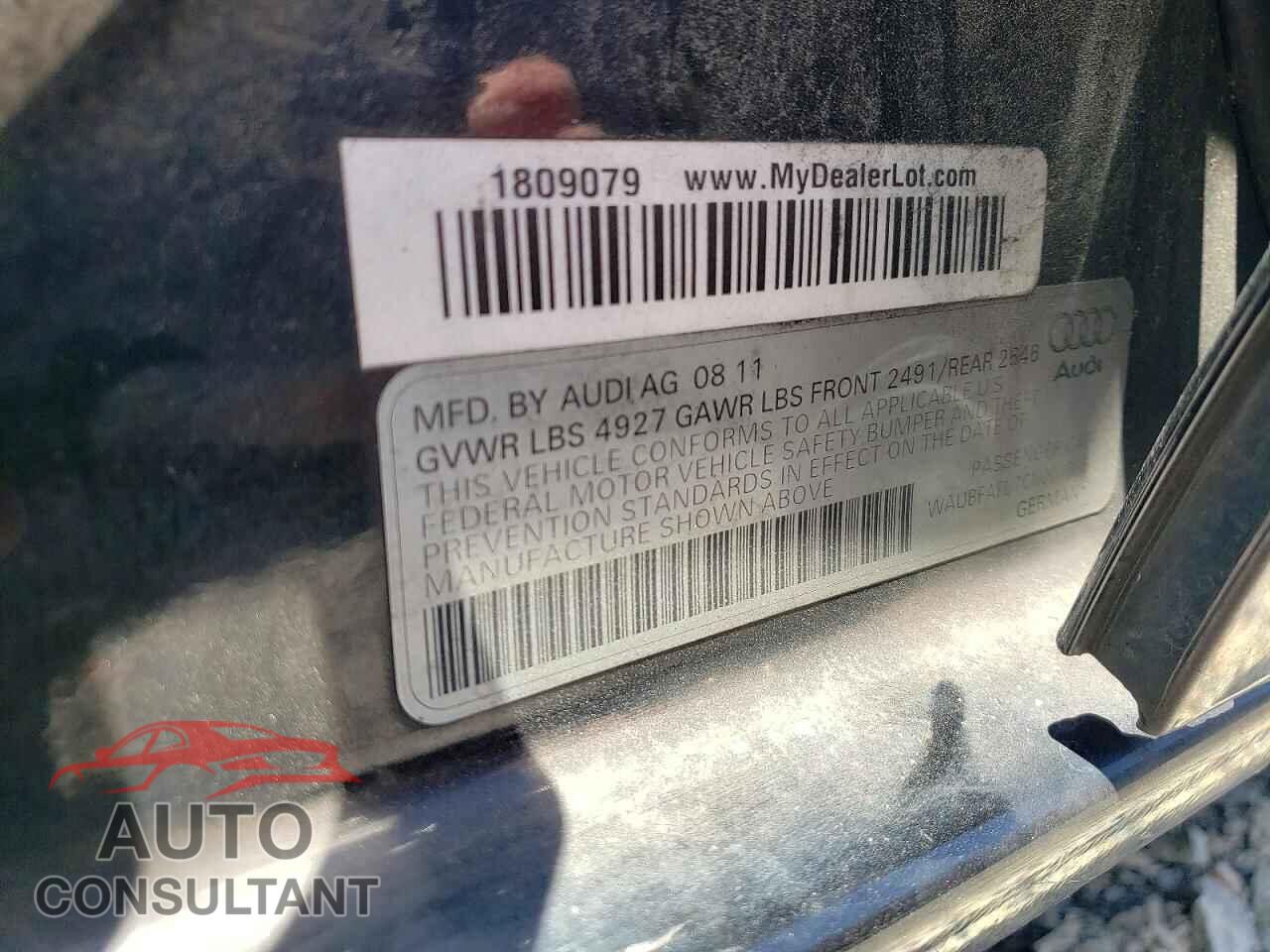 AUDI A4 2012 - WAUBFAFL7CN007305