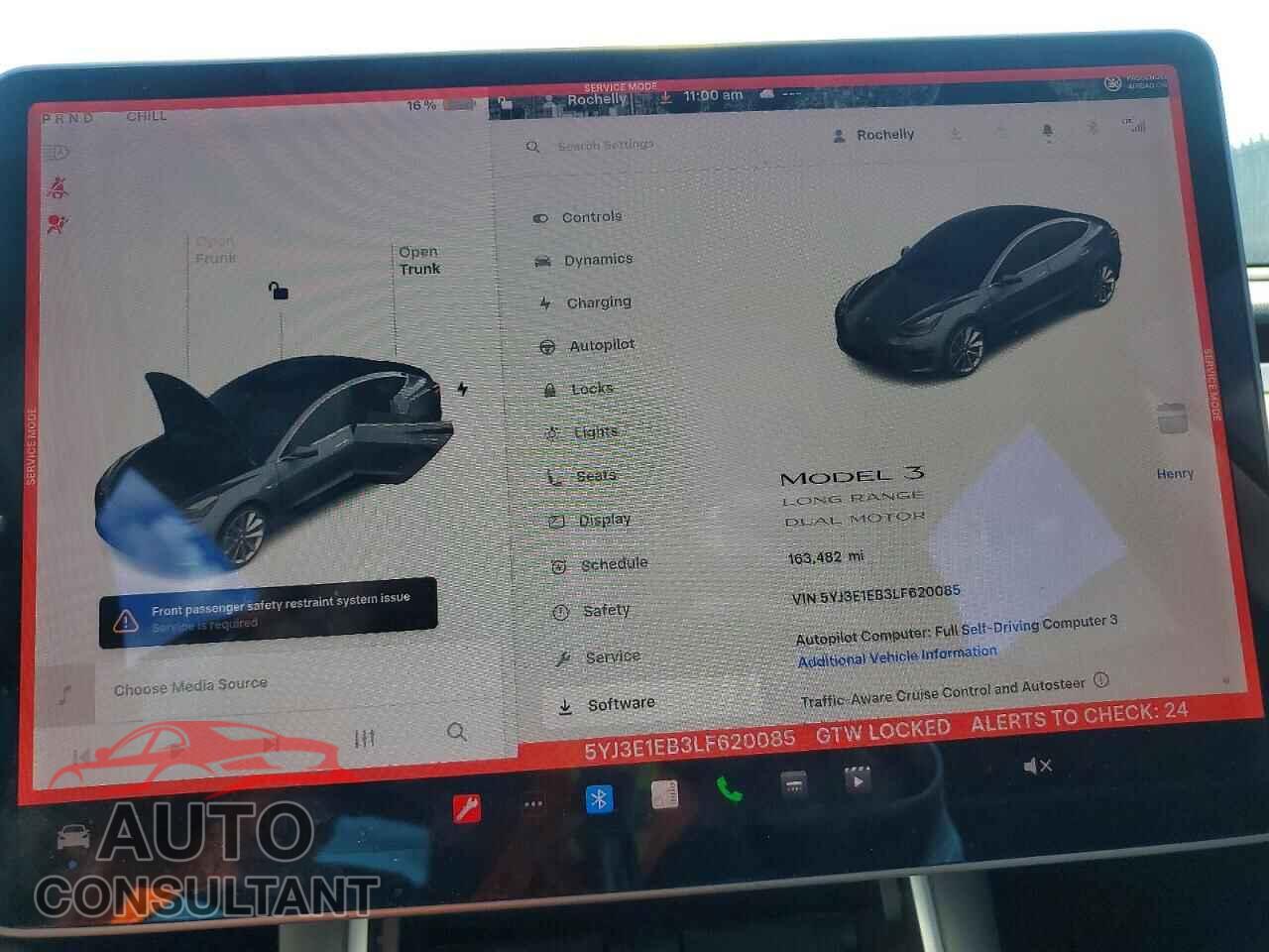TESLA MODEL 3 2020 - 5YJ3E1EB3LF620085